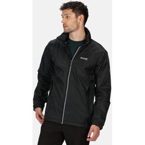 Regatta Men's 'Lyle IV' Waterproof Packaway Jacket in Jet Black Size: Large Jet Black L Regatta Men's 'Lyle IV' Waterproof Packaway Jacket in Jet Black Size: Large Jet Black L