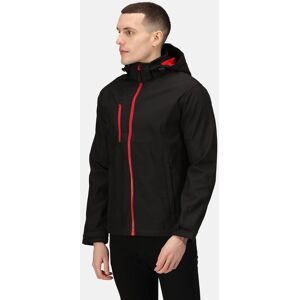 Regatta Men's Venturer 3-layer Printable Hooded Softshell Jacket in Black Size: Medium Black M Regatta Men's Venturer 3-layer Printable Hooded Softshell Jacket in Black Size: Medium Black M