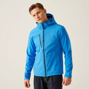 Regatta Men's Venturer 3-layer Printable Hooded Softshell Jacket in Mid Blue Size: Medium Mid Blue M Regatta Men's Venturer 3-layer Printable Hooded Softshell Jacket in Mid Blue Size: Medium Mid Blue M