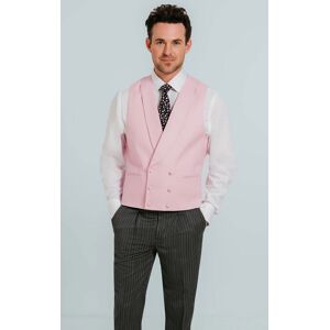 Dobell Men's Pastel Pink Double Breasted Shawl Lapel Morning Suit Waistcoat in Pale Pink Size: Medium Pale Pink Dobell Men's Pastel Pink Double Breasted Shawl Lapel Morning Suit Waistcoat in Pale Pink Size: Medium Pale Pink