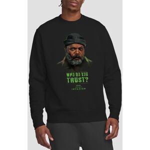 Marvel Men's Secret Invasion Who Do You Trust Sweatshirt Black Size: Medium Black M Marvel Men's Secret Invasion Who Do You Trust Sweatshirt Black Size: Medium Black M