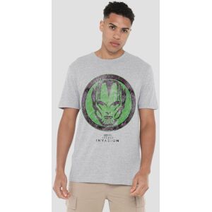 Marvel Men's Secret Invasion Badge T-Shirt Grey Size: Medium Grey M Marvel Men's Secret Invasion Badge T-Shirt Grey Size: Medium Grey M