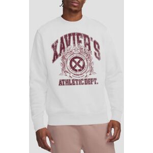 Marvel Men's X-MEN PROFFESSOR XAVIER'S ATHLETIC DEPT Sweatshirt in White Size: Large White L Marvel Men's X-MEN PROFFESSOR XAVIER'S ATHLETIC DEPT Sweatshirt in White Size: Large White L