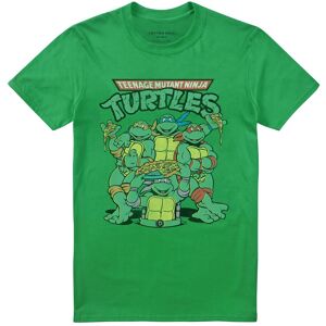 Teenage Mutant Ninja Turtles Men's Group Pose Logo T-Shirt Green Size: Small Green S Teenage Mutant Ninja Turtles Men's Group Pose Logo T-Shirt Green Size: Small Green S