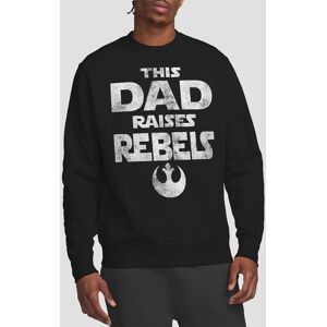 Star Wars Men's Father's Day Dad Raises Rebels Sweatshirt in Black Size: Medium Black M Star Wars Men's Father's Day Dad Raises Rebels Sweatshirt in Black Size: Medium Black M