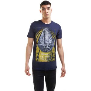 Star Wars Men's New Falcon Cotton T-Shirt in Navy Size: 2XL Navy 2XL Star Wars Men's New Falcon Cotton T-Shirt in Navy Size: 2XL Navy 2XL
