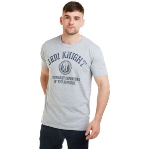 Star Wars Men's Jedi Knight Collegiate Cotton T-Shirt Grey Size: Small Grey S Star Wars Men's Jedi Knight Collegiate Cotton T-Shirt Grey Size: Small Grey S