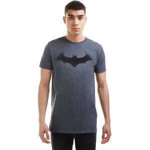 Batman Men's Bat Logo Cotton T-Shirt Dark Grey Size: XL Dark Grey XL Batman Men's Bat Logo Cotton T-Shirt Dark Grey Size: XL Dark Grey XL