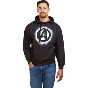 Marvel Men's Avengers Stencil Logo Hoodie in Black Size: 2XL Black 2XL Marvel Men's Avengers Stencil Logo Hoodie in Black Size: 2XL Black 2XL