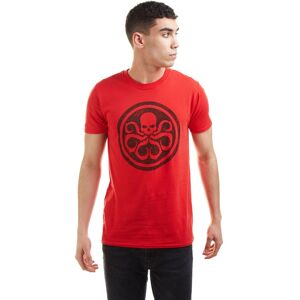 Marvel Men's Hydra Logo Cotton T-Shirt Red Size: XL Red XL Marvel Men's Hydra Logo Cotton T-Shirt Red Size: XL Red XL