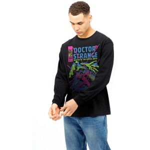 Marvel Men's Dr Strange Master Long Sleeve Cotton T-shirt in Black Size: 2XL Black 2XL Marvel Men's Dr Strange Master Long Sleeve Cotton T-shirt in Black Size: 2XL Black 2XL