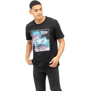 Back To The Future Men's Outatime Cotton T-Shirt Black Size: 2XL Black 2XL Back To The Future Men's Outatime Cotton T-Shirt Black Size: 2XL Black 2XL