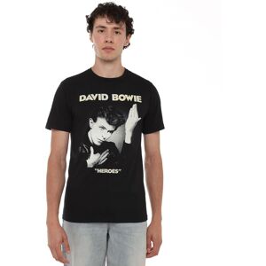 David Bowie Men's Heroes T-Shirt Black Size: Medium Black M David Bowie Men's Heroes T-Shirt Black Size: Medium Black M