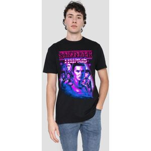 Stranger Things Neon Retro Group Logo T-Shirt, Black Size: 2XL Black 2XL Stranger Things Neon Retro Group Logo T-Shirt, Black Size: 2XL Black 2XL