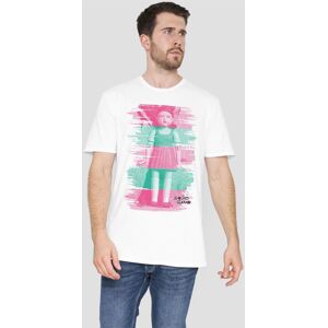 Squid Game Men's YOUNG-HEE RED LIGHT GREEN LIGHT T-Shirt in White Size: Medium White M Squid Game Men's YOUNG-HEE RED LIGHT GREEN LIGHT T-Shirt in White Size: Medium White M