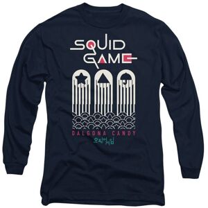 Squid Game Men's DALGONA CANDY SHAPES Long Sleeve T-Shirt in Navy Size: Small Navy S Squid Game Men's DALGONA CANDY SHAPES Long Sleeve T-Shirt in Navy Size: Small Navy S