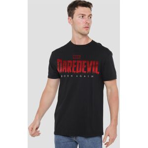 Marvel Men's Daredevil Born Again Logo T-Shirt, Black Size: XL Black XL Marvel Men's Daredevil Born Again Logo T-Shirt, Black Size: XL Black XL