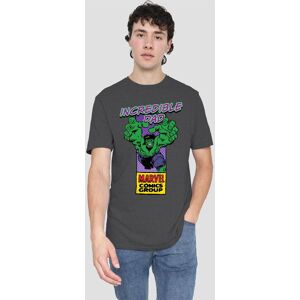 Marvel Comics Presents Corner Box Father'S Day Incredible Hulk Dad T-Shirt, Dark Heather in Grey Size: XL Grey XL Marvel Comics Presents Corner Box Father'S Day Incredible Hulk Dad T-Shirt, Dark Heather in Grey Size: XL Grey XL