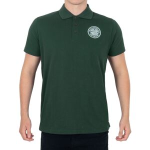 Celtic FC Men's Adults Crest Polo Shirt in Green Size: XL Green XL Celtic FC Men's Adults Crest Polo Shirt in Green Size: XL Green XL