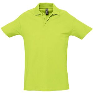 SOL'S Men's Spring II Short Sleeve Heavyweight Polo Shirt in Green Size: Large Green L SOL'S Men's Spring II Short Sleeve Heavyweight Polo Shirt in Green Size: Large Green L