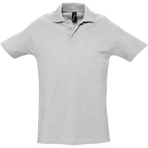 SOL'S Men's Spring II Short Sleeve Heavyweight Polo Shirt in Grey Size: Medium Grey M SOL'S Men's Spring II Short Sleeve Heavyweight Polo Shirt in Grey Size: Medium Grey M
