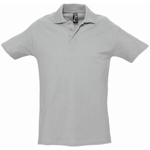 SOL'S Men's Spring II Short Sleeve Heavyweight Polo Shirt in Grey Size: Medium Grey M SOL'S Men's Spring II Short Sleeve Heavyweight Polo Shirt in Grey Size: Medium Grey M