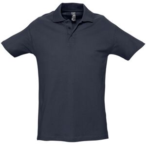 SOL'S Men's Spring II Short Sleeve Heavyweight Polo Shirt in Navy Size: Large Navy L SOL'S Men's Spring II Short Sleeve Heavyweight Polo Shirt in Navy Size: Large Navy L