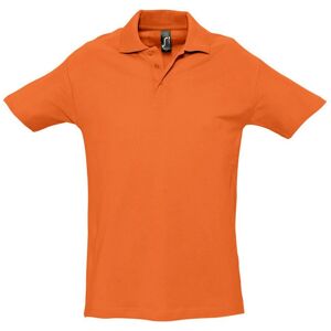 SOL'S Men's Spring II Short Sleeve Heavyweight Polo Shirt in Orange Size: 2XL Orange 2XL SOL'S Men's Spring II Short Sleeve Heavyweight Polo Shirt in Orange Size: 2XL Orange 2XL