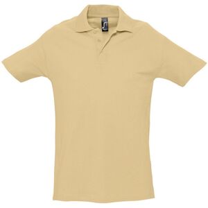 SOL'S Men's Spring II Short Sleeve Heavyweight Polo Shirt in Light Sand Size: Small Light Sand S SOL'S Men's Spring II Short Sleeve Heavyweight Polo Shirt in Light Sand Size: Small Light Sand S