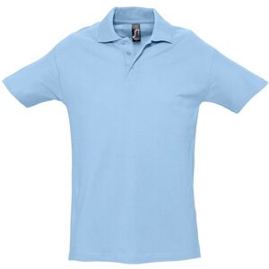 SOL'S Men's Spring II Short Sleeve Heavyweight Polo Shirt in Blue Size: Medium Blue M SOL'S Men's Spring II Short Sleeve Heavyweight Polo Shirt in Blue Size: Medium Blue M