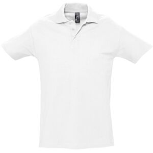 SOL'S Men's Spring II Short Sleeve Heavyweight Polo Shirt in White Size: 5XL White 5XL SOL'S Men's Spring II Short Sleeve Heavyweight Polo Shirt in White Size: 5XL White 5XL