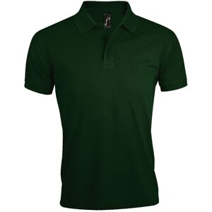 SOL'S Men's Prime Pique Plain Short Sleeve Polo Shirt in Bottle Green Size: Small Bottle Green S SOL'S Men's Prime Pique Plain Short Sleeve Polo Shirt in Bottle Green Size: Small Bottle Green S