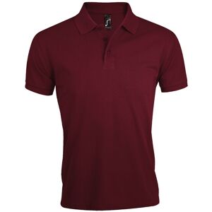 SOL'S Men's Prime Pique Plain Short Sleeve Polo Shirt in Burgundy Size: XL Burgundy XL SOL'S Men's Prime Pique Plain Short Sleeve Polo Shirt in Burgundy Size: XL Burgundy XL