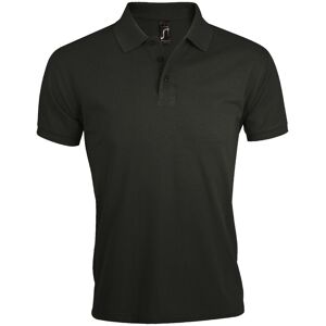 SOL'S Men's Prime Pique Plain Short Sleeve Polo Shirt in Dark Grey Size: Large Dark Grey L SOL'S Men's Prime Pique Plain Short Sleeve Polo Shirt in Dark Grey Size: Large Dark Grey L