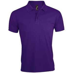SOL'S Men's Prime Pique Plain Short Sleeve Polo Shirt in Purple Size: 5XL Purple 5XL SOL'S Men's Prime Pique Plain Short Sleeve Polo Shirt in Purple Size: 5XL Purple 5XL