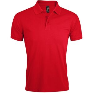 SOL'S Men's Prime Pique Plain Short Sleeve Polo Shirt in Red Size: 2XL Red 2XL SOL'S Men's Prime Pique Plain Short Sleeve Polo Shirt in Red Size: 2XL Red 2XL