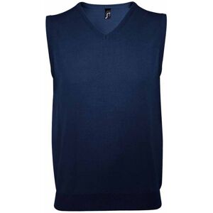 SOL'S Men's Gentlemen Sleeveless V Neck Sweater Vest in Navy Size: Small Navy S SOL'S Men's Gentlemen Sleeveless V Neck Sweater Vest in Navy Size: Small Navy S