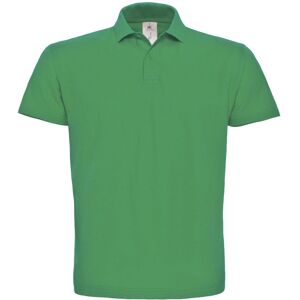 B&C Men's ID.001 Short Sleeve Polo Shirt in Green Size: 2XL Green 2XL B&C Men's ID.001 Short Sleeve Polo Shirt in Green Size: 2XL Green 2XL