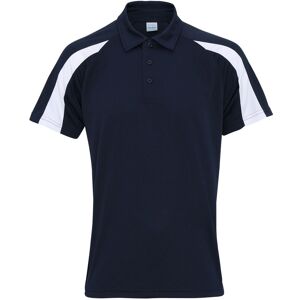 AWDis Men's Just Cool Short Sleeve Contrast Panel Polo Shirt in Navy Size: Medium Navy M AWDis Men's Just Cool Short Sleeve Contrast Panel Polo Shirt in Navy Size: Medium Navy M