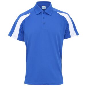 AWDis Men's Just Cool Short Sleeve Contrast Panel Polo Shirt in Blue Size: 2XL Blue 2XL AWDis Men's Just Cool Short Sleeve Contrast Panel Polo Shirt in Blue Size: 2XL Blue 2XL