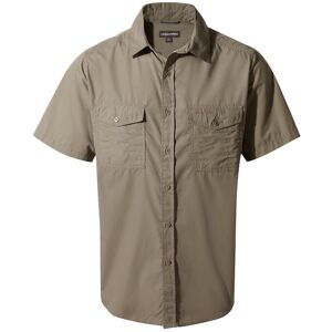 Craghoppers Men's NosiDefense Cotton-Blend 'Kiwi' Short Sleeve Shirt in Bottle Green Size: XL Bottle Green XL Craghoppers Men's NosiDefense Cotton-Blend 'Kiwi' Short Sleeve Shirt in Bottle Green Size: XL Bottle Green XL