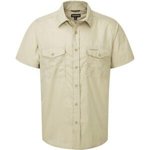 Craghoppers Men's NosiDefense Cotton-Blend 'Kiwi' Short Sleeve Shirt in Beige Size: Small Beige S Craghoppers Men's NosiDefense Cotton-Blend 'Kiwi' Short Sleeve Shirt in Beige Size: Small Beige S
