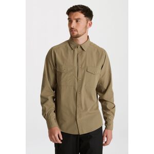 Craghoppers Men's 'Expert Kiwi' Long Sleeved Shirt in Beige Size: Small Beige S Craghoppers Men's 'Expert Kiwi' Long Sleeved Shirt in Beige Size: Small Beige S