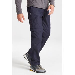 Craghoppers Men's Expert Kiwi Active Anti-Insect Zip-Off Workwear Trousers in Navy Size: 32R Navy 32R Craghoppers Men's Expert Kiwi Active Anti-Insect Zip-Off Workwear Trousers in Navy Size: 32R Navy 32R