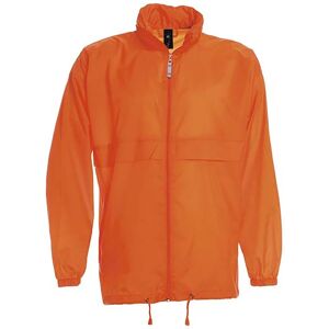 B&C Men's Sirocco Lightweight Jacket Outer Jackets in Orange Size: Small Orange S B&C Men's Sirocco Lightweight Jacket Outer Jackets in Orange Size: Small Orange S