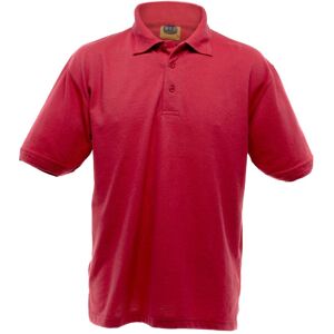 Ultimate Clothing Collection Men's UCC 50 50 Heavyweight Plain Pique Short Sleeve Polo Shirt in Red Size: 5XL Red 5XL Ultimate Clothing Collection Men's UCC 50 50 Heavyweight Plain Pique Short Sleeve Polo Shirt in Red Size: 5XL Red 5XL
