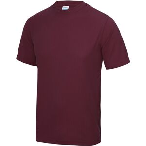 AWDis Men's Just Cool Performance Plain T-Shirt in Burgundy Size: Medium Burgundy M AWDis Men's Just Cool Performance Plain T-Shirt in Burgundy Size: Medium Burgundy M