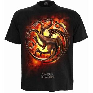 Spiral HOD - DRAGON FLAMES - Front Print T-Shirt Black Size: Medium Black M Spiral HOD - DRAGON FLAMES - Front Print T-Shirt Black Size: Medium Black M