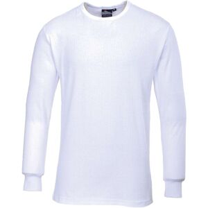 Portwest Men's Thermal Underwear Long Sleeved T-Shirt (B123) in White Size: Small White S Portwest Men's Thermal Underwear Long Sleeved T-Shirt (B123) in White Size: Small White S