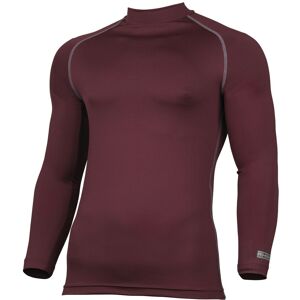 Rhino Men's Thermal Underwear Long Sleeve Base Layer Vest Top in Maroon Size: XS Maroon XS Rhino Men's Thermal Underwear Long Sleeve Base Layer Vest Top in Maroon Size: XS Maroon XS